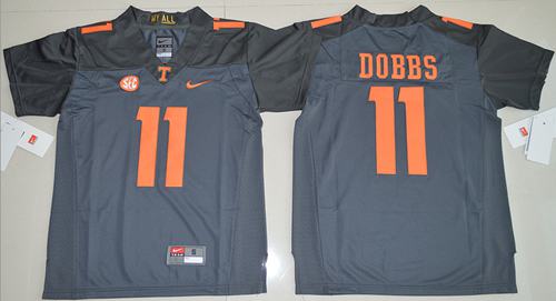 Vols #11 Joshua Dobbs Grey Stitched Youth NCAA Jersey